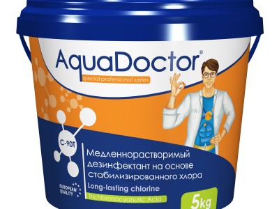 Медленный хлор в таблетках AquaDoctor C-90T